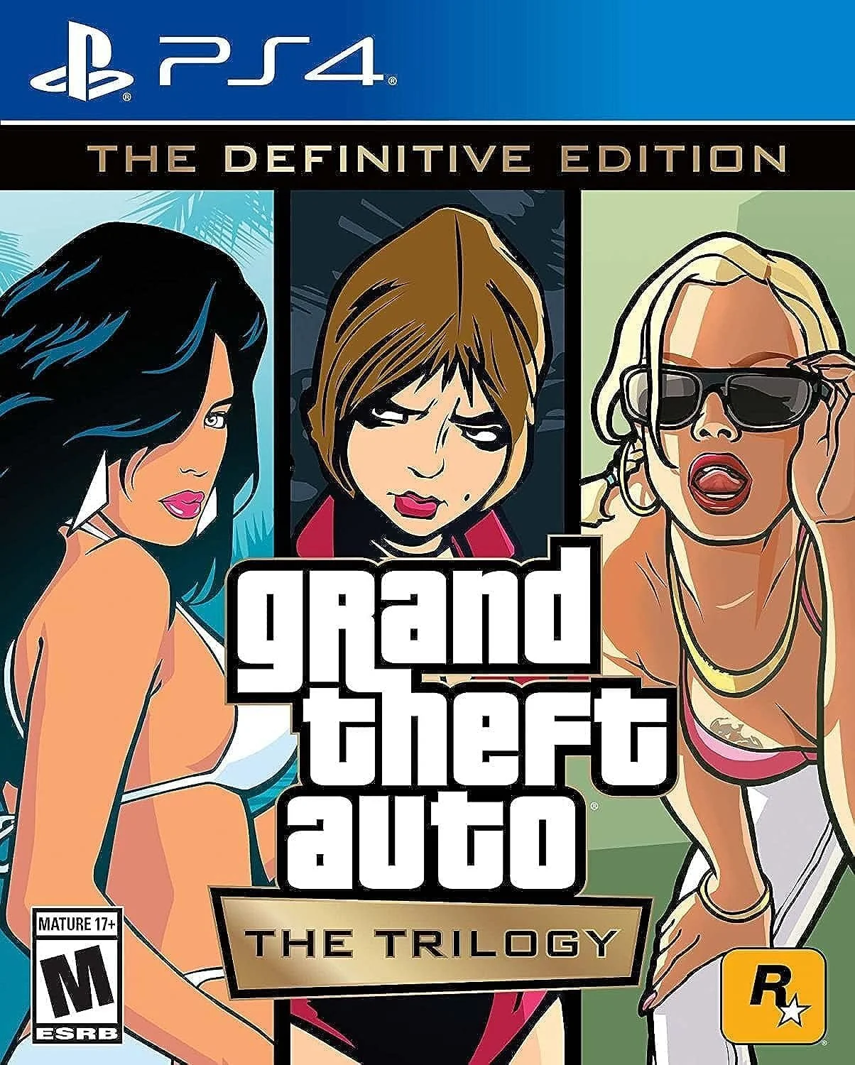 Caixa de Grand Theft Auto The Trilogy The Definitive Edition para PlayStation 4