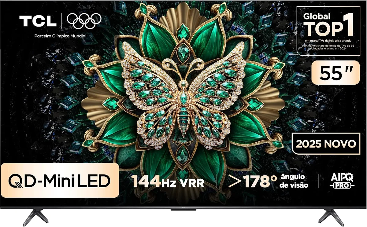 TV TCL 55" QD-Mini LED 4K C6K 144 Hz